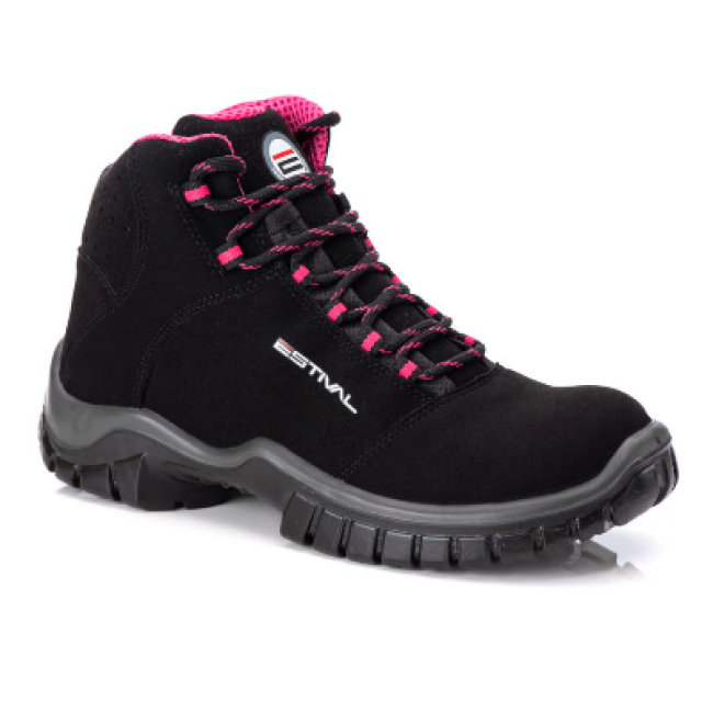 Botina Estival Microfibra Rosa
