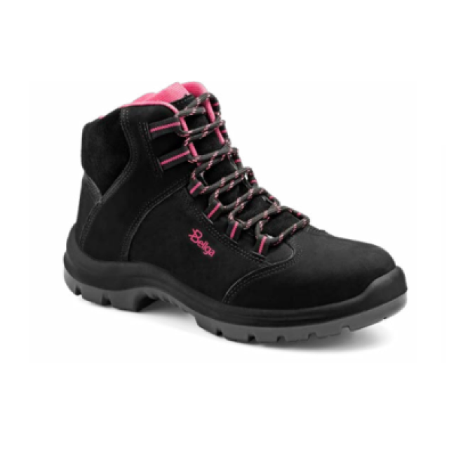 Botina Bellga Nobuck Rosa
